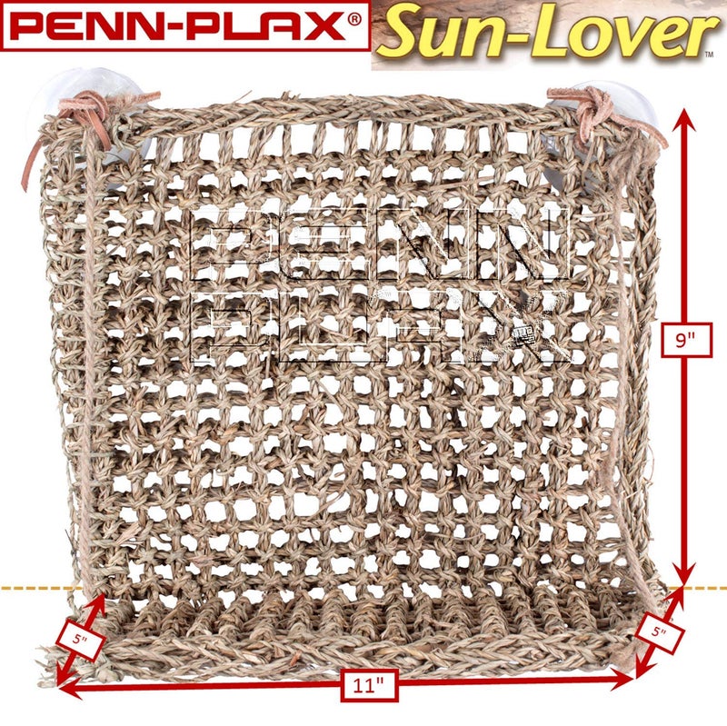 Penn Plax PENN-PLAX Reptology Lizard Lounger Sun Lover Basking Platform â€“ 100% Natural Seagrass Fiber â€“ Ideal for Bearded Dragons, Anoles, Geckos, and Other Reptiles - Image 3